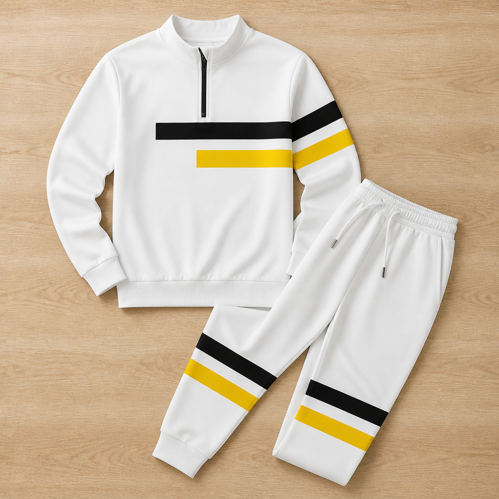 StrideMax™ Half-Zip Tracksuit Set — Unleash Bold Confidence with Perfect Fit and Effortless Freedom