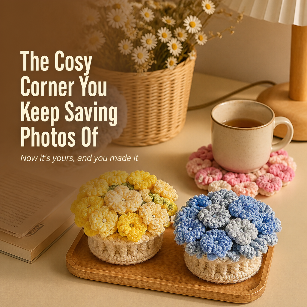 LumaFleur™ — Ignite Your Space with Handmade Coasters Bursting with Joy and Color