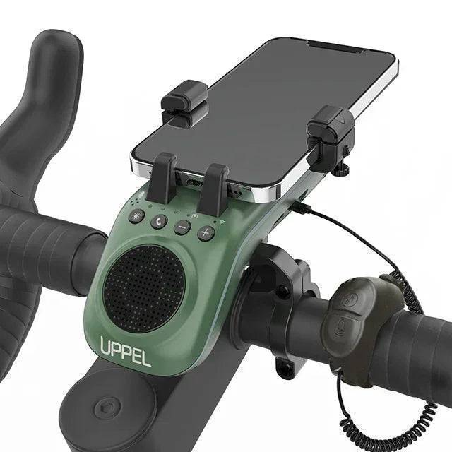 10-in-1 Bike Light Featuring Bluetooth Speaker and Smartphone Holder