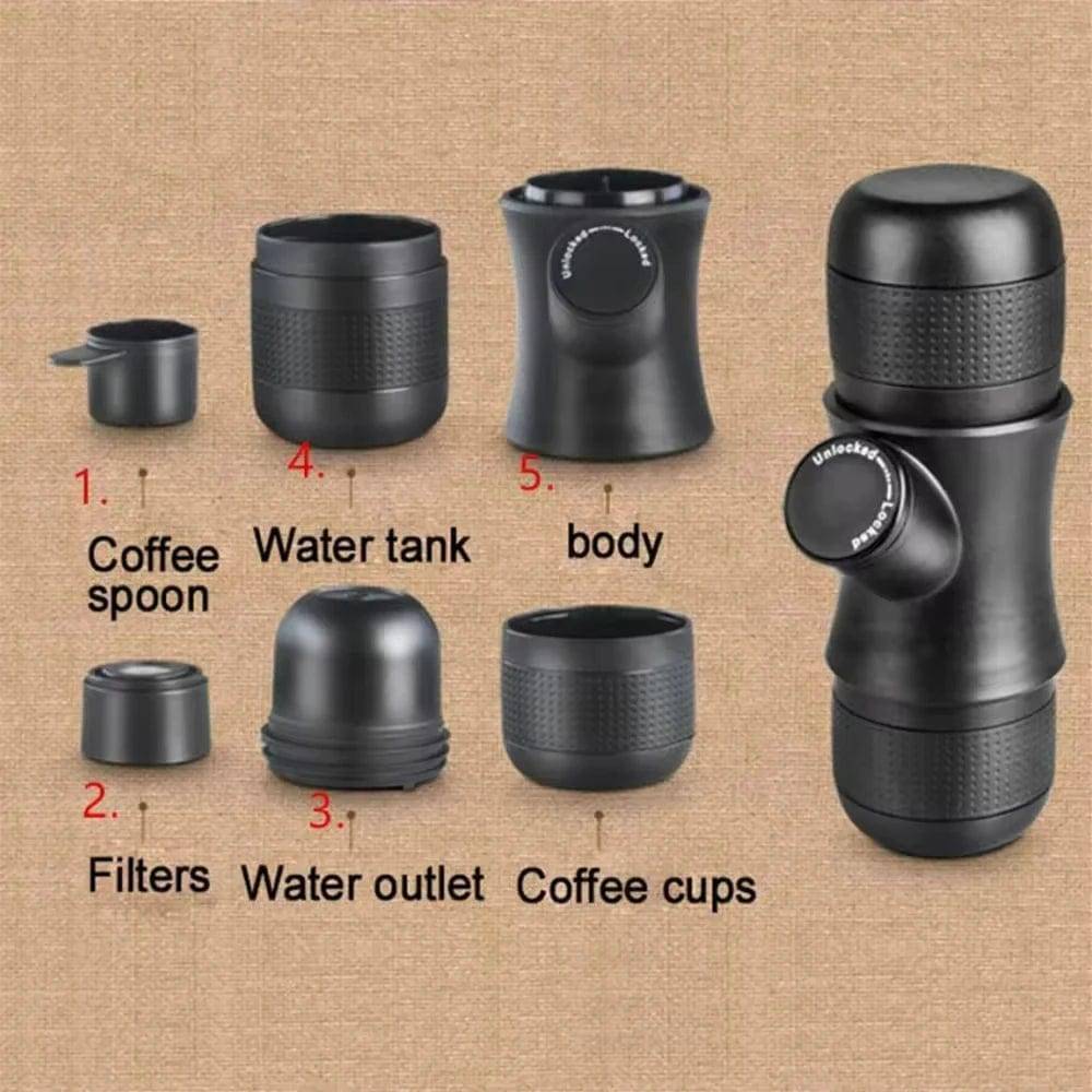 Travel Espresso Maker – Manual and Portable Coffee Brewer