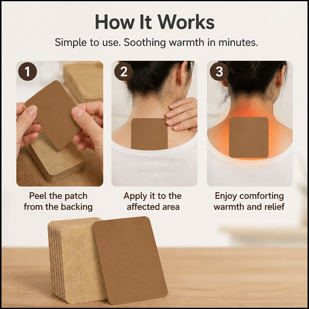 RelivaTherm™ Ginger Heat Patches — Ignite Soothing Warmth That Frees You From Pain Instantly