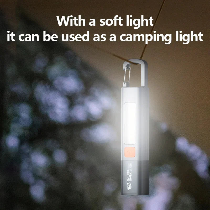 Mini LED Flashlight with Hook - Ultra Bright Portable Light