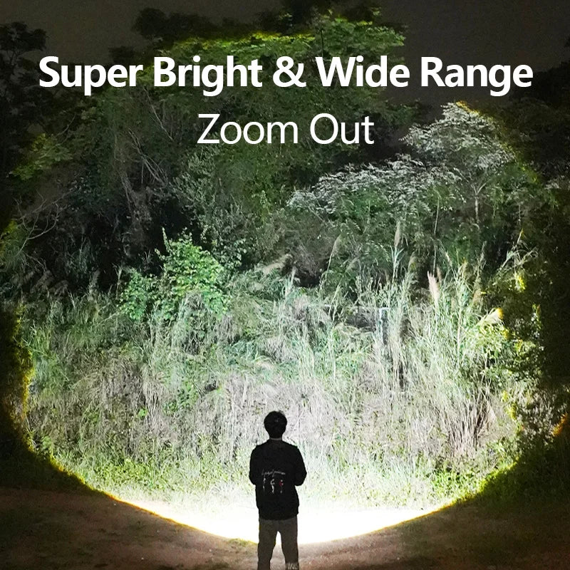 Mini LED Flashlight with Hook - Ultra Bright Portable Light