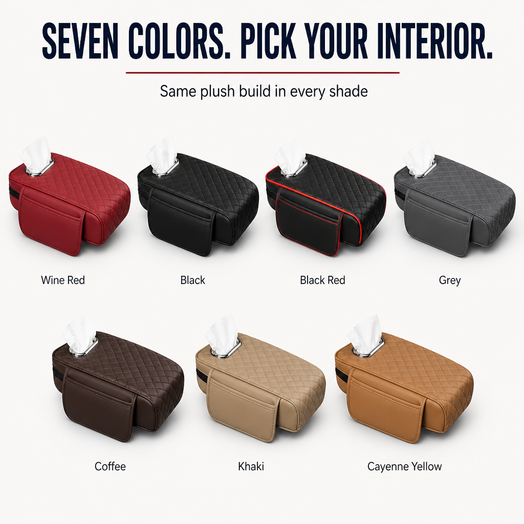 LuxiRest™ — Melt Away Drive Fatigue with Plush Support and Smart Storage