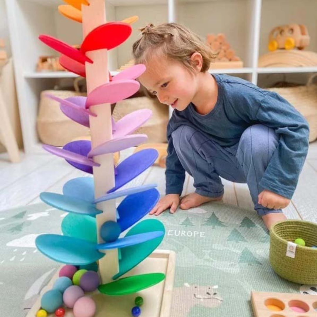 Montessori Ball Rain – Colorful Sound Play Activity