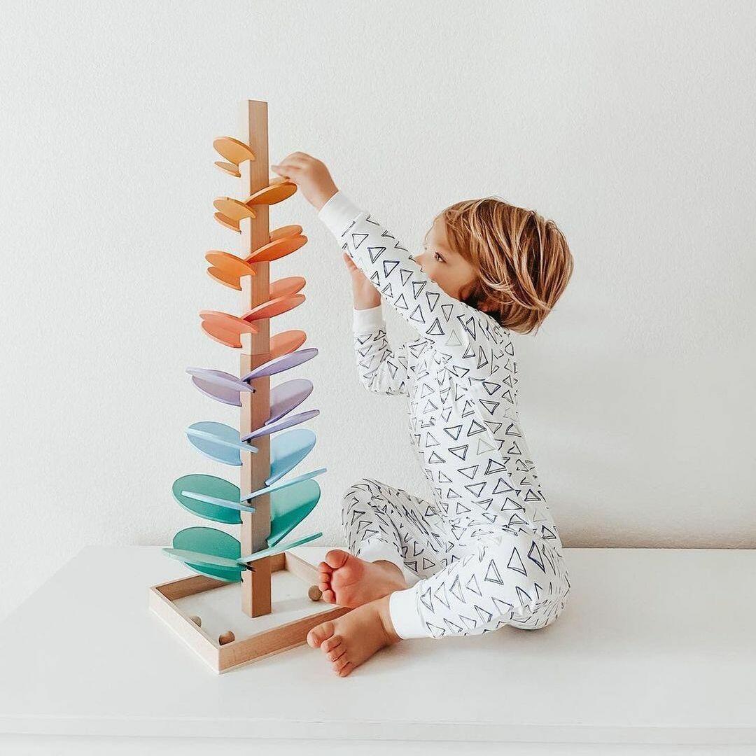 Montessori Ball Rain – Colorful Sound Play Activity