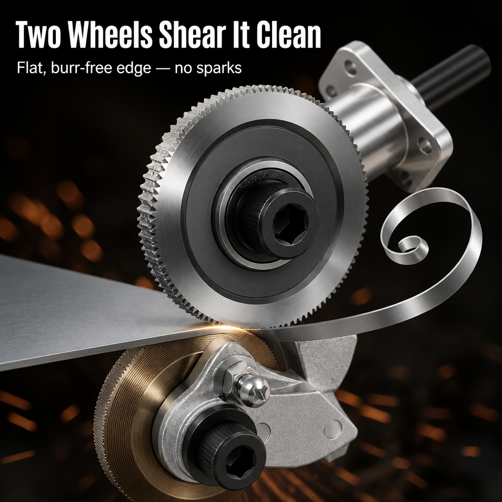 BladePulse™ — Turn Any Drill Into a Spark-Free Sheet-Metal Cutter