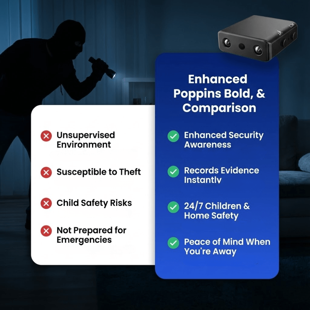 Surveillance Cam | HD Footage with Night Vision | Battery Operated | Securino