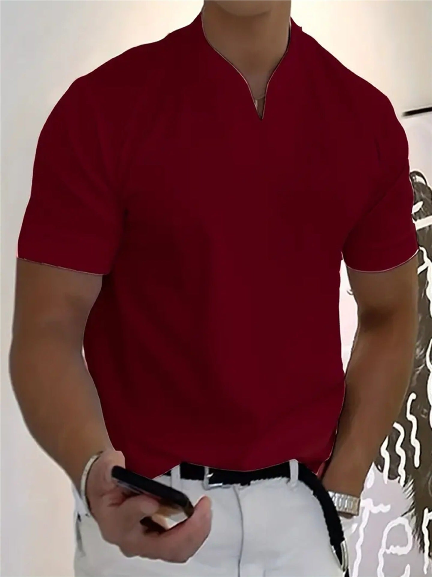 PrimeForm™ Men’s Business Casual V-Neck — Effortless Sharpness and All-Day Comfort That Moves With You