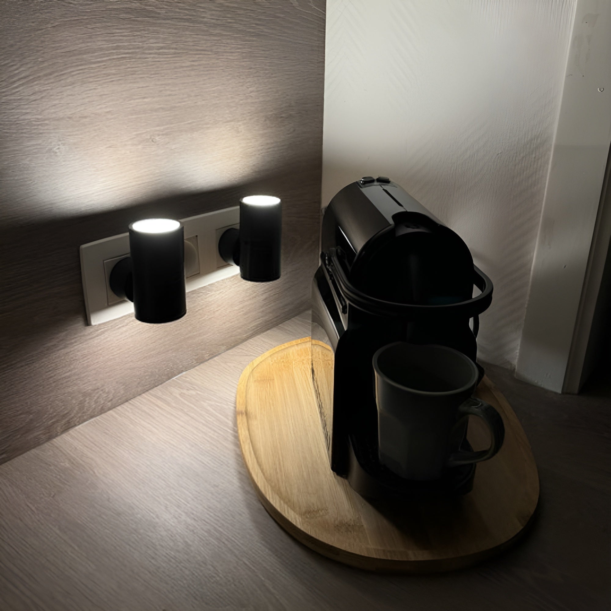 Adjustable LED Night Lamp Plug-in with Rotary Dial – Soft White Glow