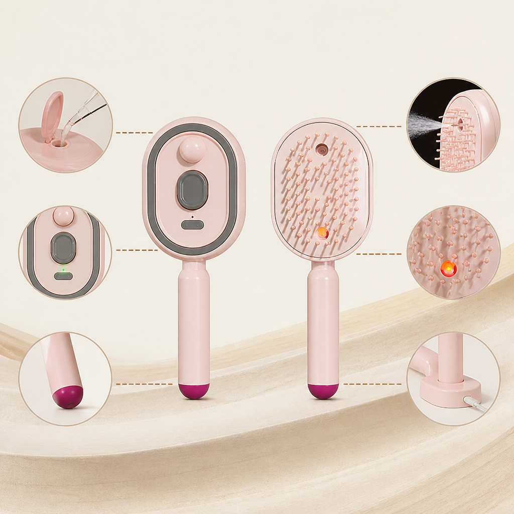 RevitaSilk™ Scalp Massager Comb — Turn Every Stroke into Silky, Stress-Free Hair Bliss