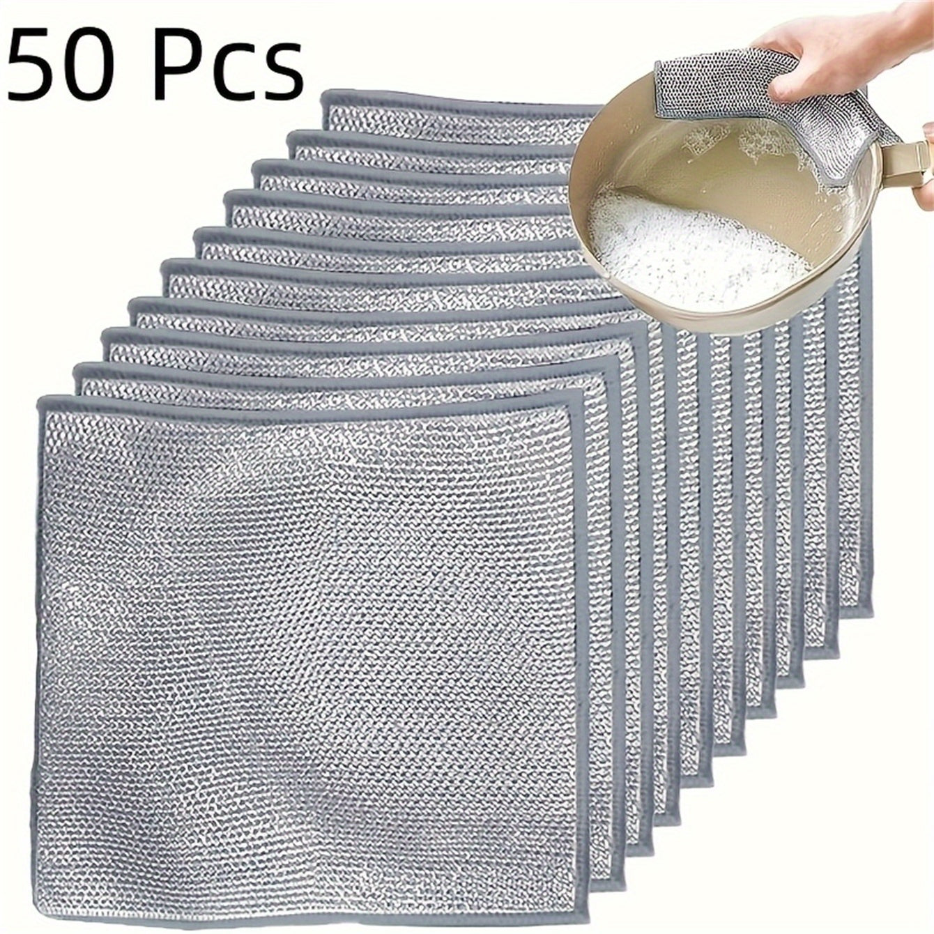 Reusable Cleaning Wipes Set of 50