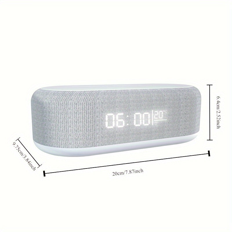 Wireless Charging Station with Alarm Clock and Temperature Display