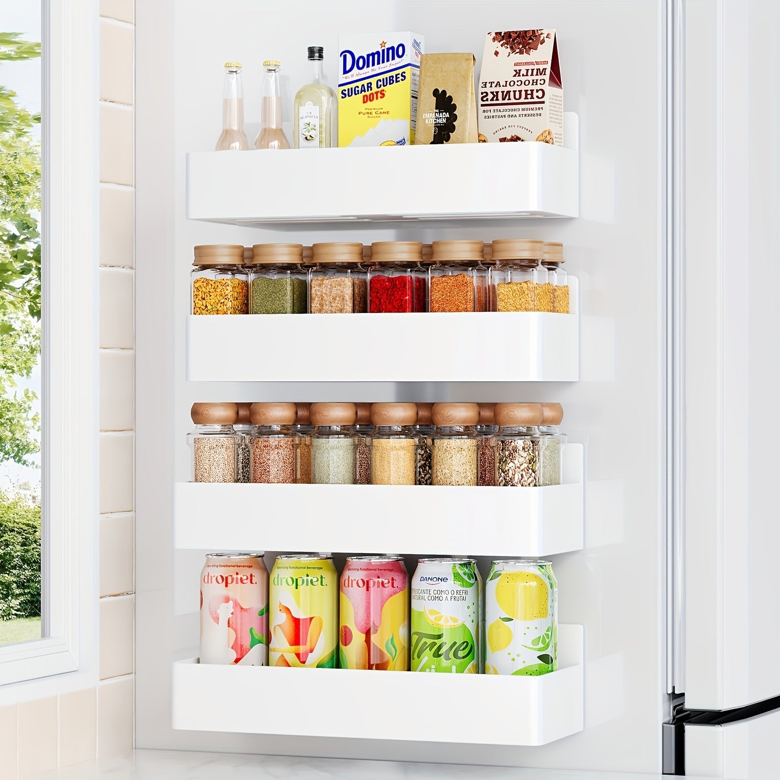 Magnetic Storage Shelf Set of 4