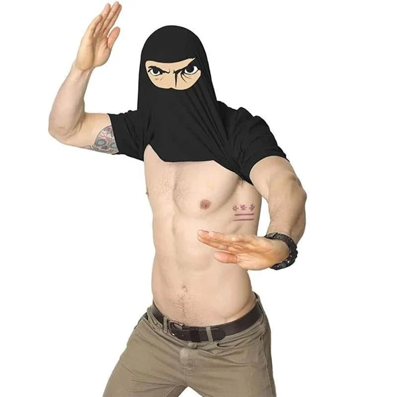 Ninja Mask Transformation T-Shirt – ShadowNinja Design