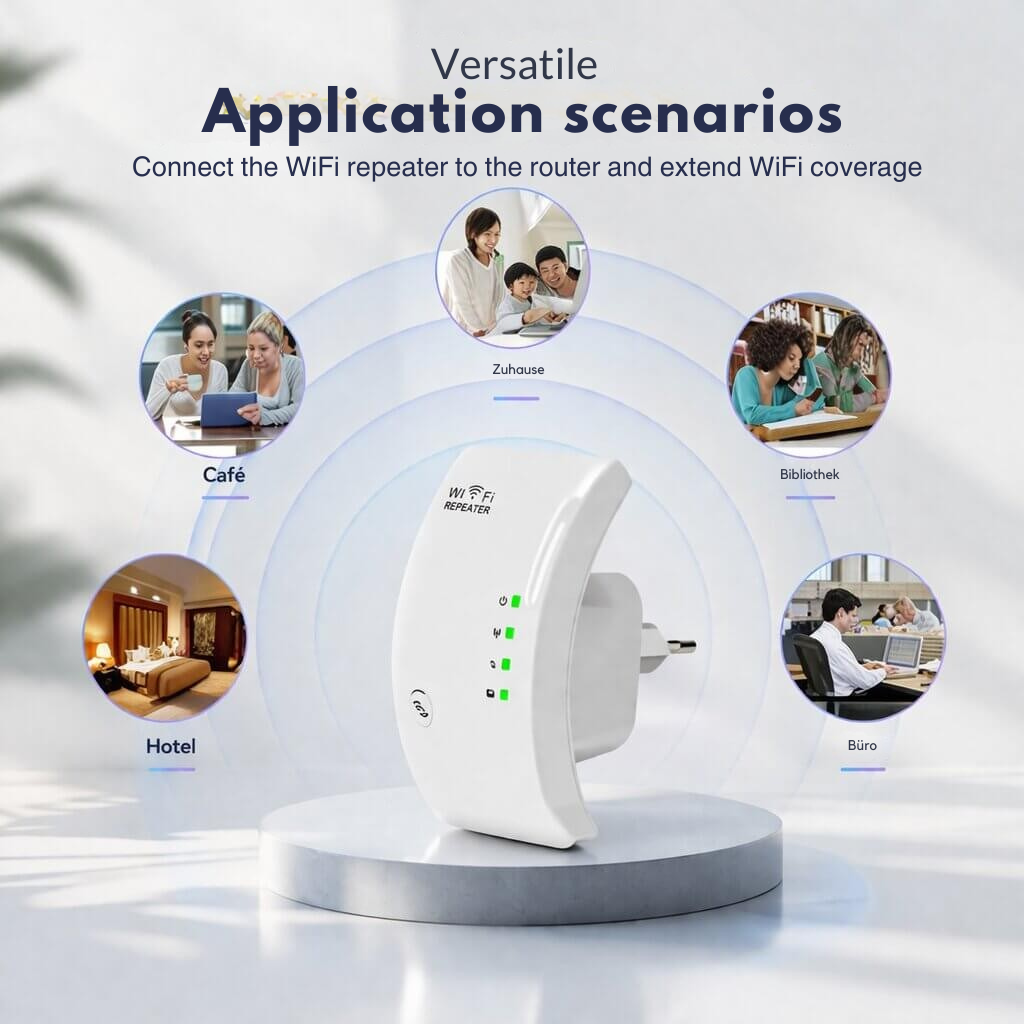 Signal Amplifier | Extended Range | Simple Plug and Play Installation | WiFiora