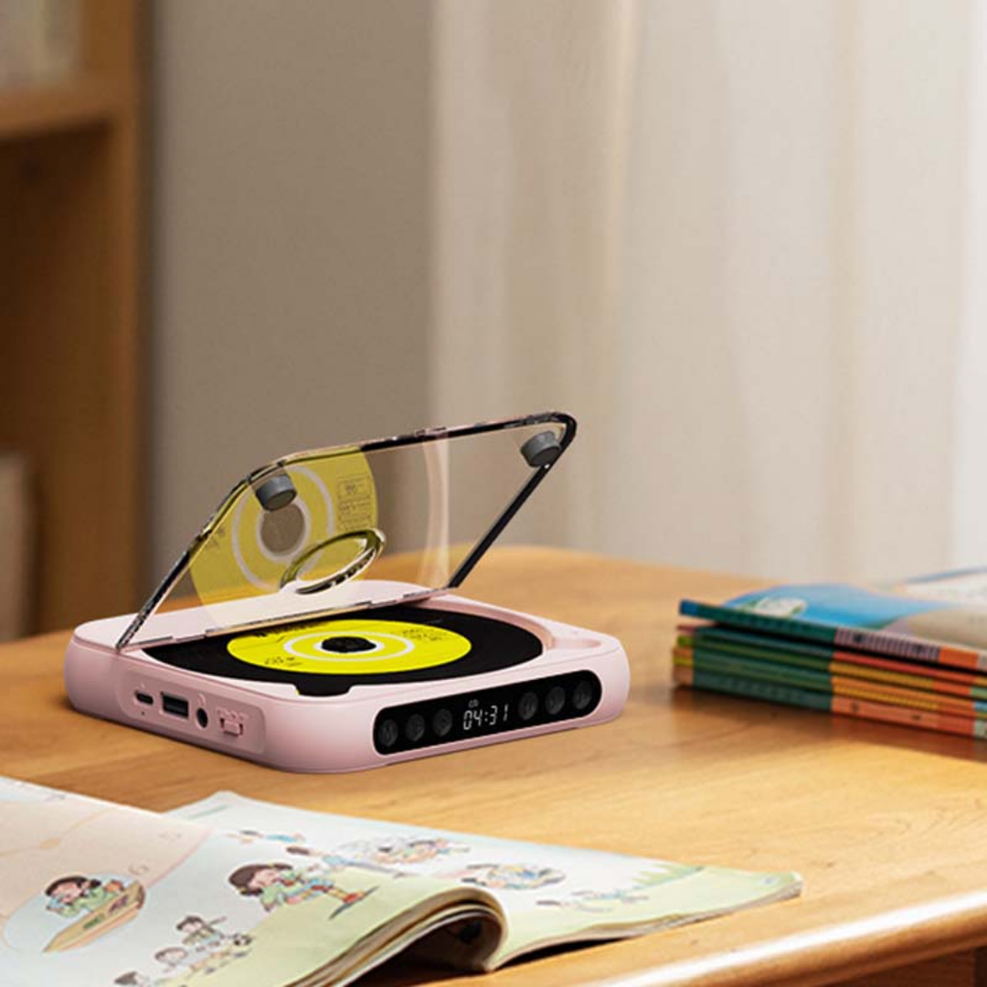 SonicAura™ Portable CD Player — Relive Every Note with Freedom and Pure, Unforgettable Sound
