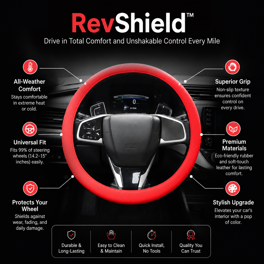RevShield™ — Drive in Total Comfort and Unshakable Control Every Mile
