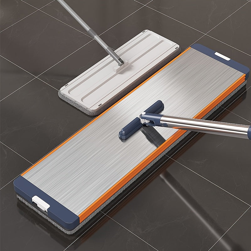 Flat Mop Set with Bucket and Wringing Function