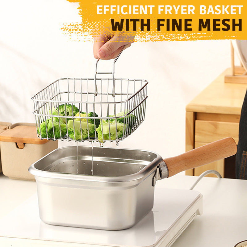 Stainless Steel Deep Fryer – Enjoy Crispy, Healthy Meals Anywhere Effortlessly!