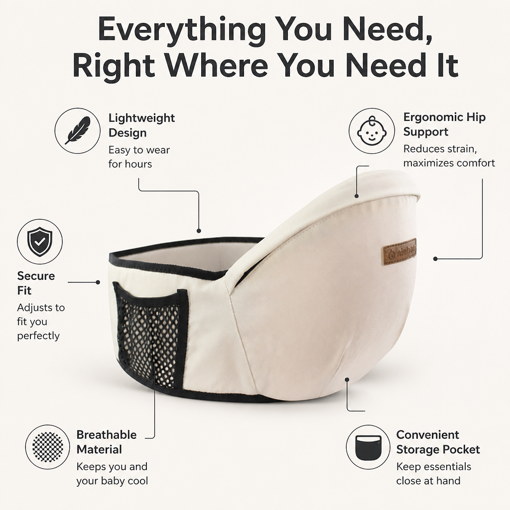 EmberNest™ — Carry Your Baby All Day in Pain-Free Comfort and Effortless Style