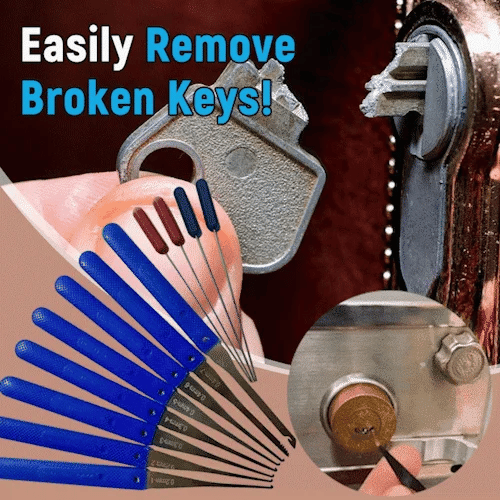 Broken Key Extractor Set – Easily remove broken keys from any lock!