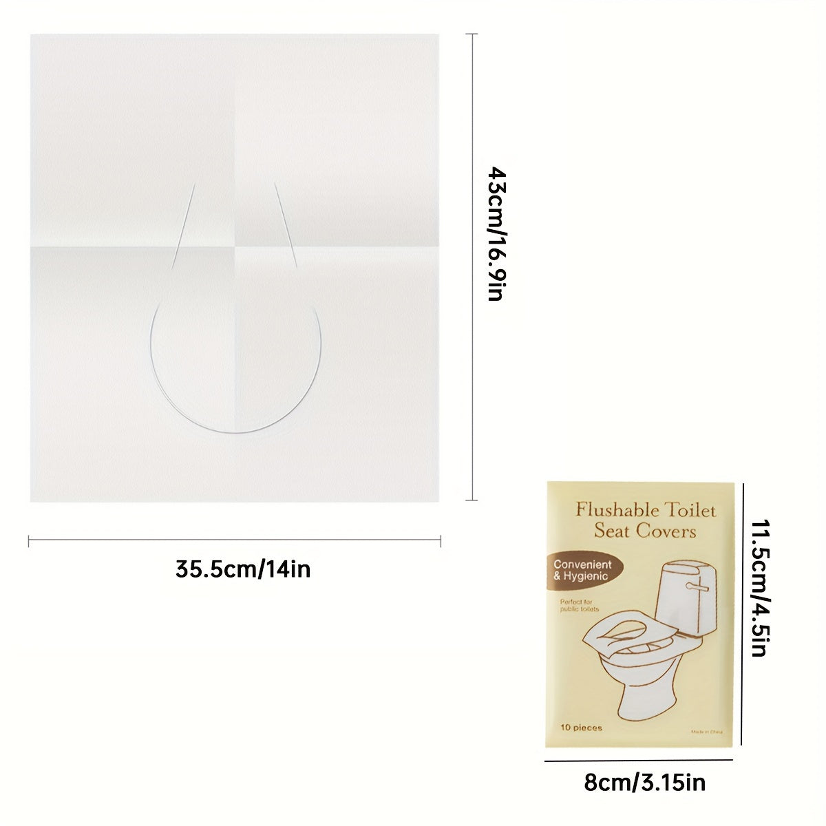Disposable Toilet Seat Covers 70/140 Pieces