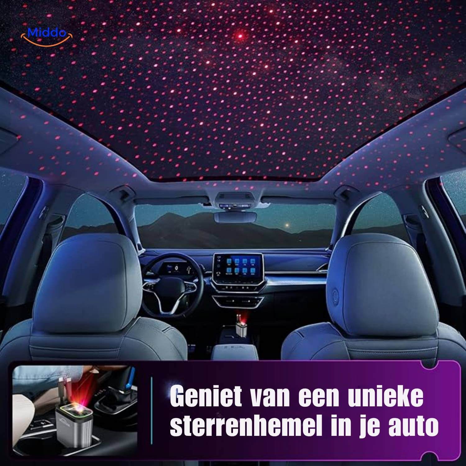 VoltAura™ — Charge Four Devices Fast & Light Up Your Night Drive Sky