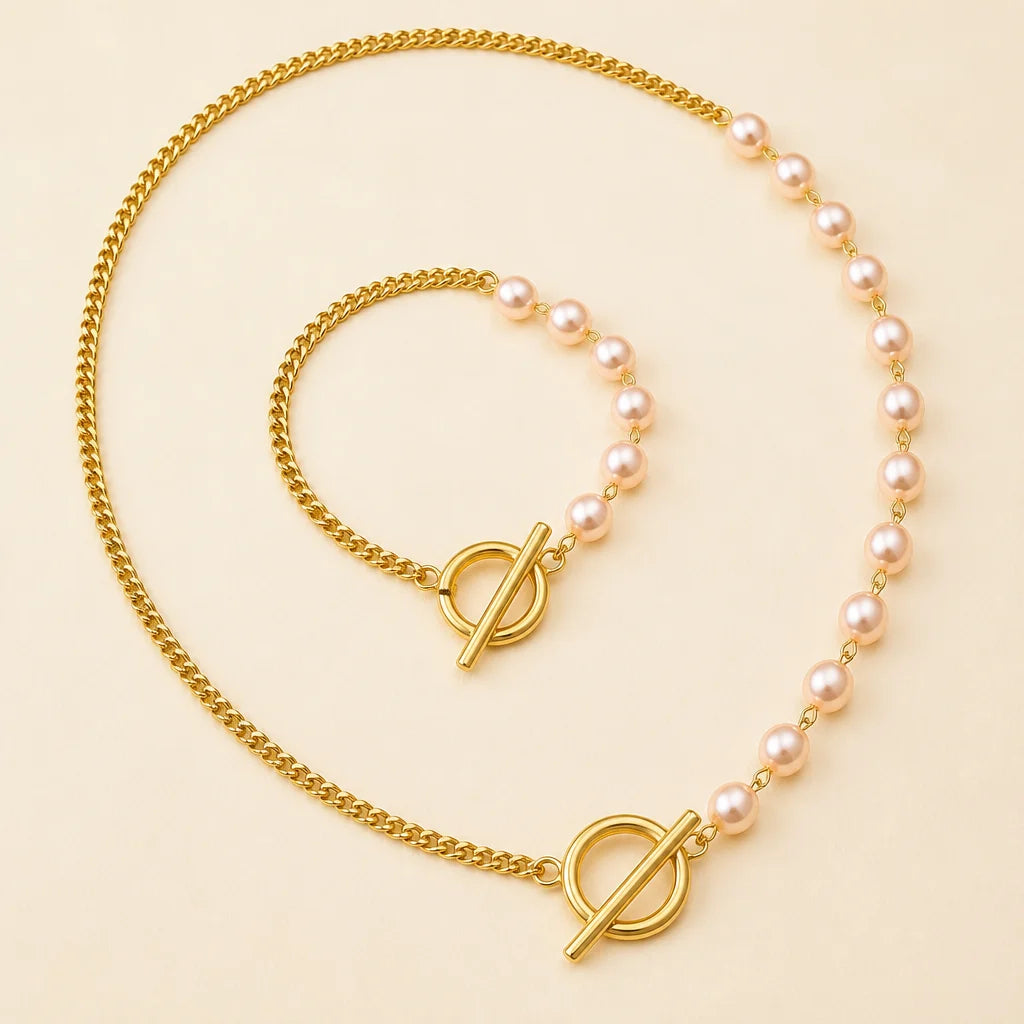 SolaraFlair™ Necklace and Bracelet set — Unleash a Radiance That Commands Every Room