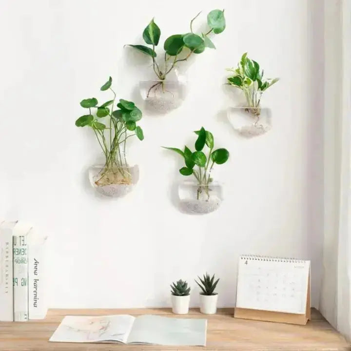 ClearView Glass Wall Planter™ — Elevate Your Space with Effortless Freshness and Modern Calm