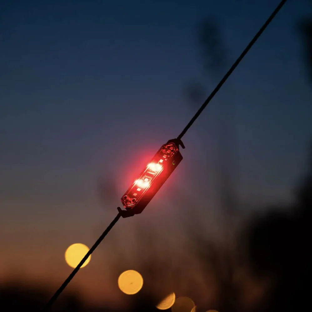 Rechargeable Camping Rope Light Kit with Clips, Type-C Charging