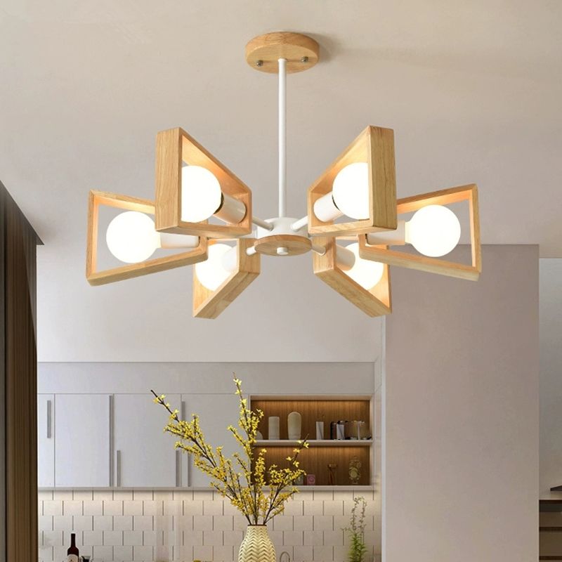 Timber Sputnik Pendant Light Fixture