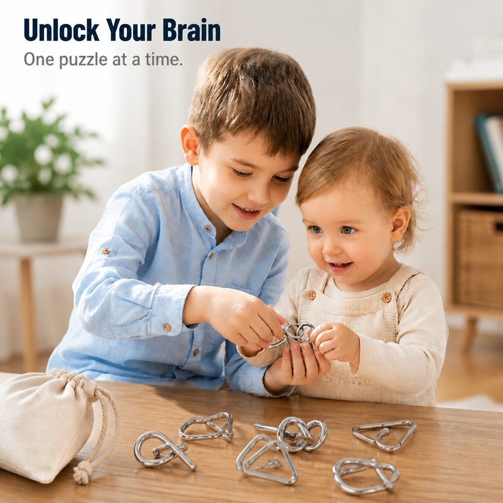 MindForge™ Puzzle Ring Set — Unlock Your Brain’s Full Power and Conquer Every Challenge