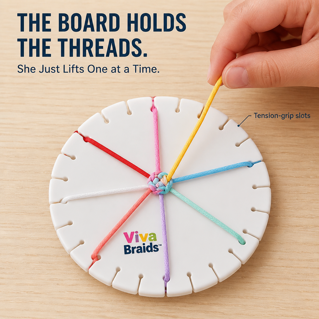 VivaBraids™ — Make Tangle-Free Friendship Bracelets She'll Actually Finish
