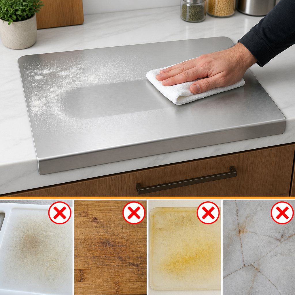 SteelPure™ — Replace Three Smelly Boards With One That Rinses Clean