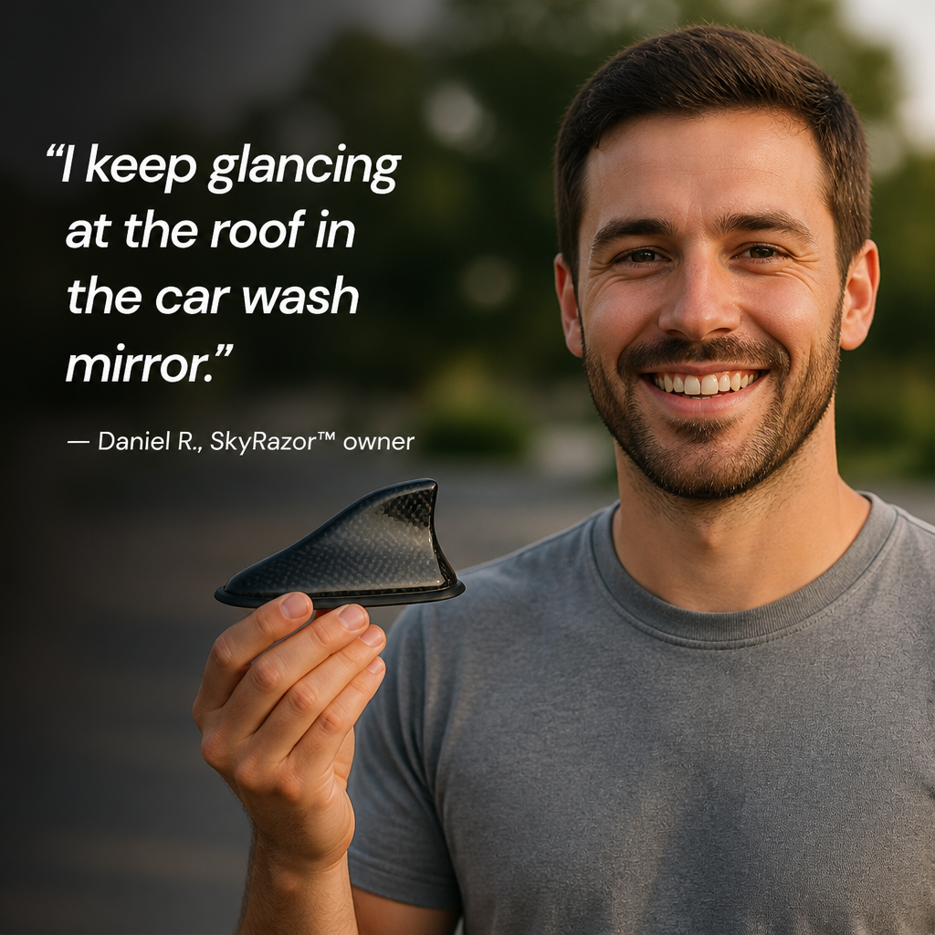SkyRazor™ — Ditch the Stock Whip For a Factory-Look Shark Fin in 60 Seconds