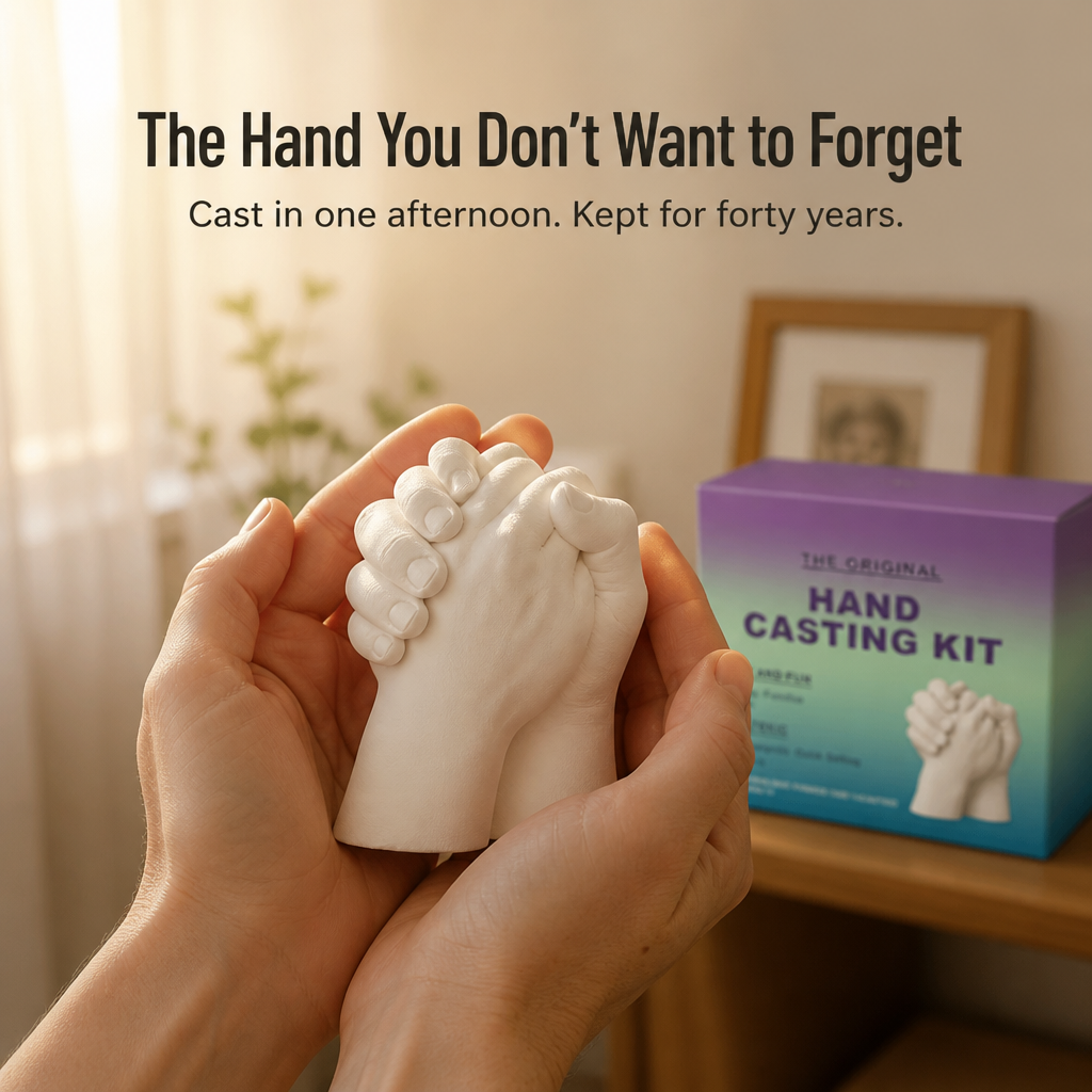 AuraPrint™ — Cast Your Family's Hands Into a Sculpture That Outlives the Camera Roll