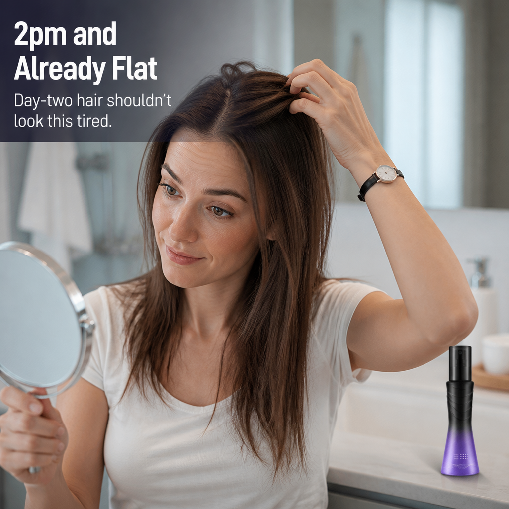 Volaire™ — Spritz Lift Into Flat, Day-Two Hair Without the Sticky Crunch