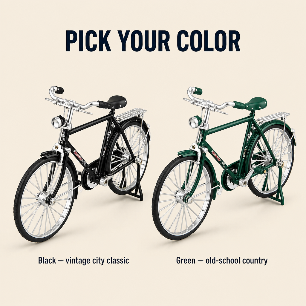 RetroMotive™ — Build a Working 1:10 Vintage Bicycle From 51 Alloy Pieces