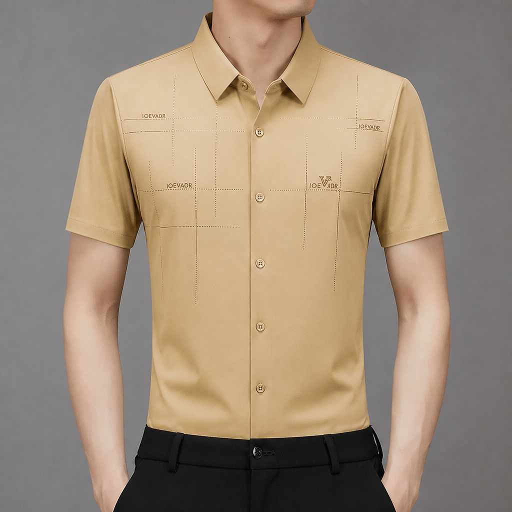Maxon™ – Wrinkle-Free Stretch Short-Sleeve Button-Down Shirt
