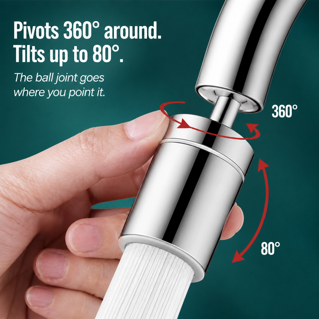 StreamMaster Pro™ — Stop the Splash and Reach Every Corner of Your Sink