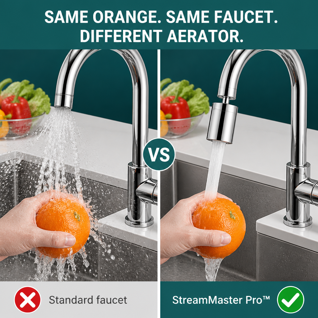 StreamMaster Pro™ — Stop the Splash and Reach Every Corner of Your Sink