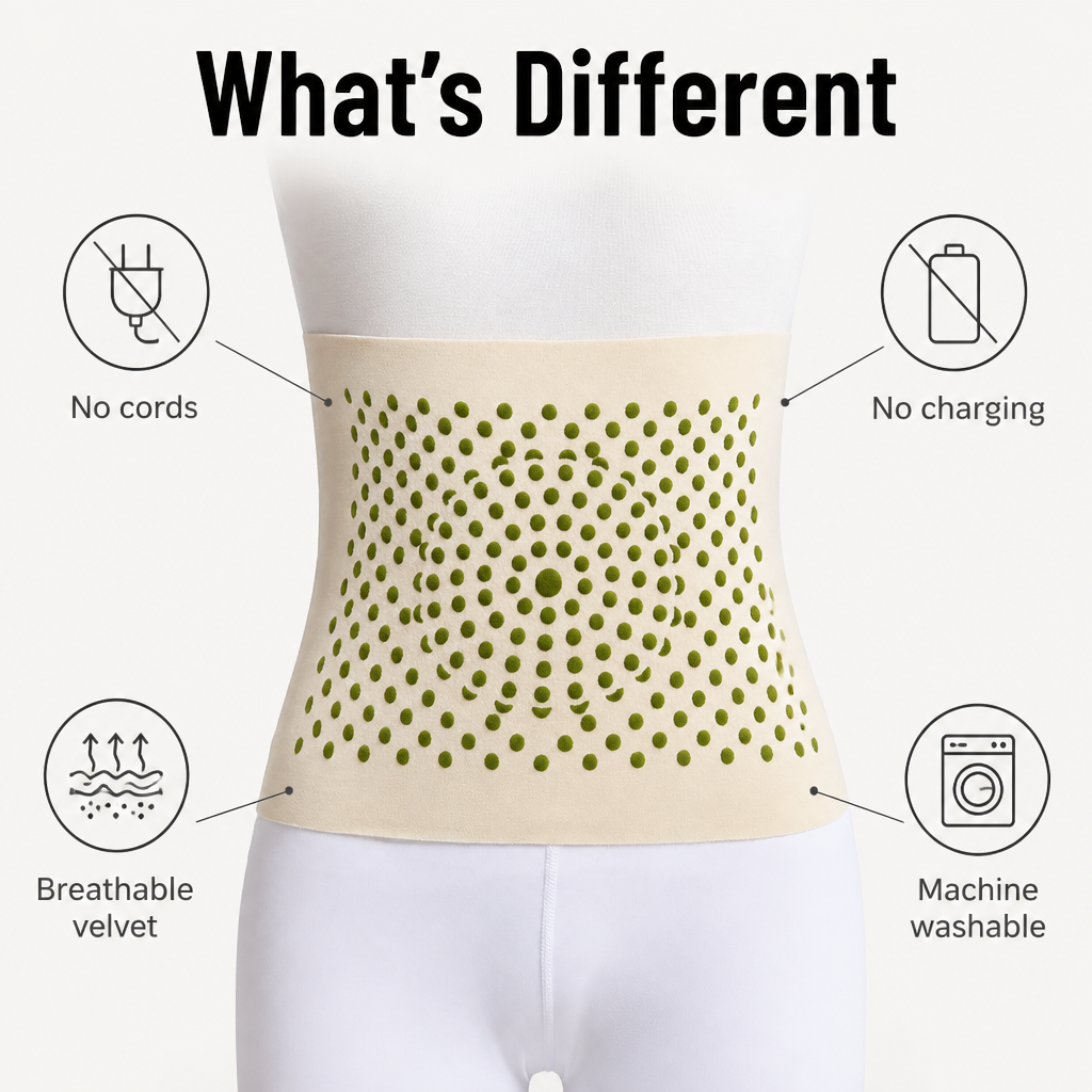 VivantaWrap™ — Wrap Your Belly in Mugwort Warmth, Skip the Cords and Bulk