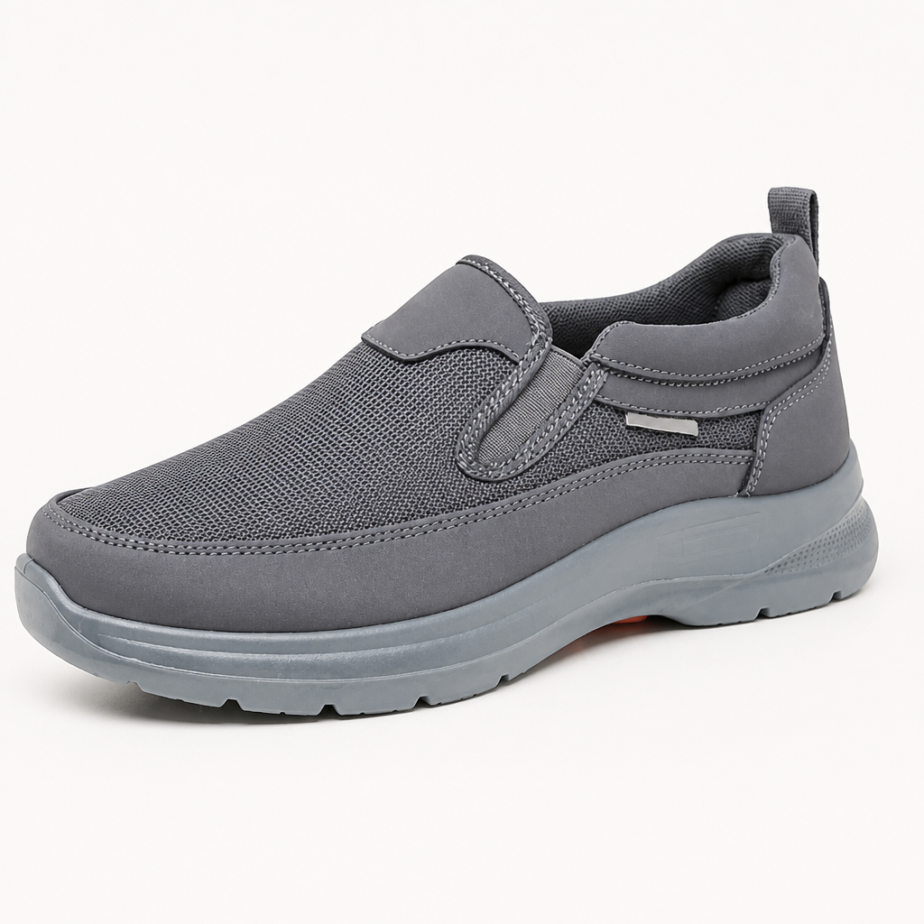 StrideEase™ – Cushioned Slip-On Walking Shoes with Breathable Mesh Upper