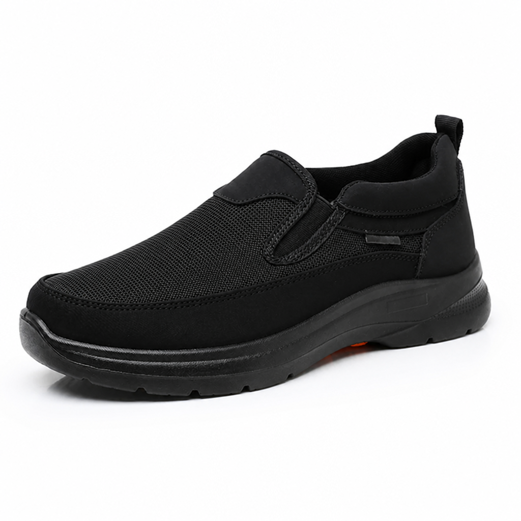 StrideEase™ – Cushioned Slip-On Walking Shoes with Breathable Mesh Upper