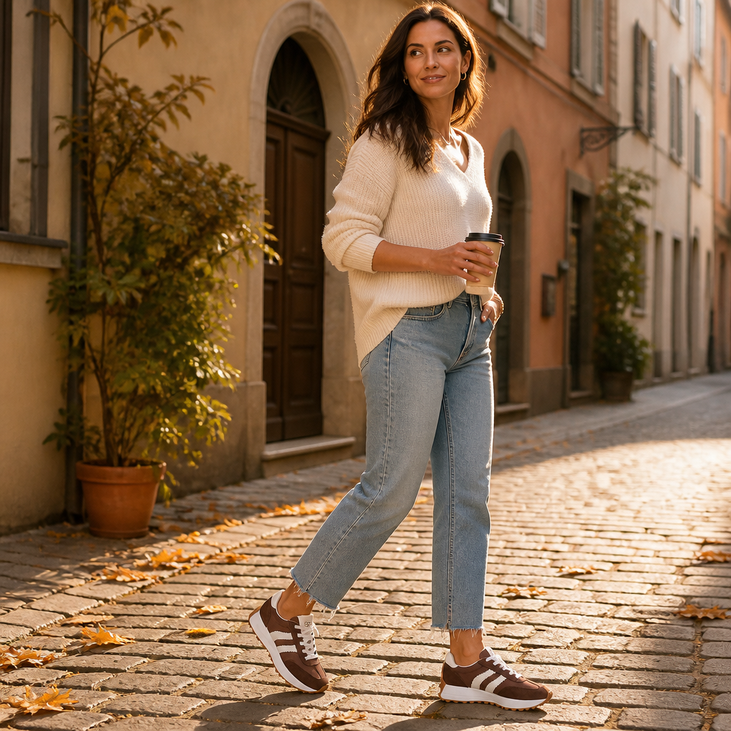 VelouraStep™ – Retro Platform Sneakers with Cushioned Comfort Sole