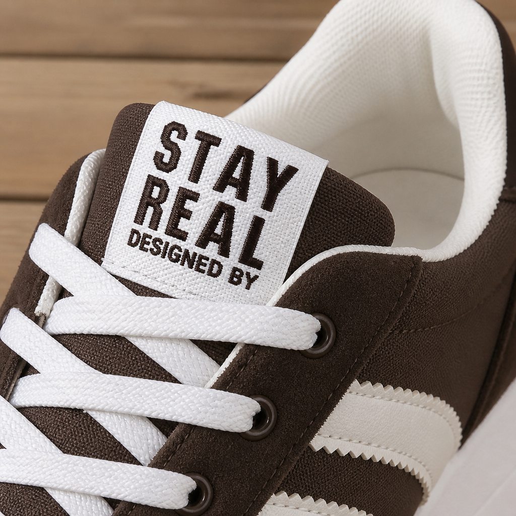 VelouraStep™ – Retro Platform Sneakers with Cushioned Comfort Sole