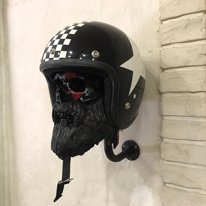 SkullGuard Helmet Display - Capture Attention with Fearless, Rock-Solid Style