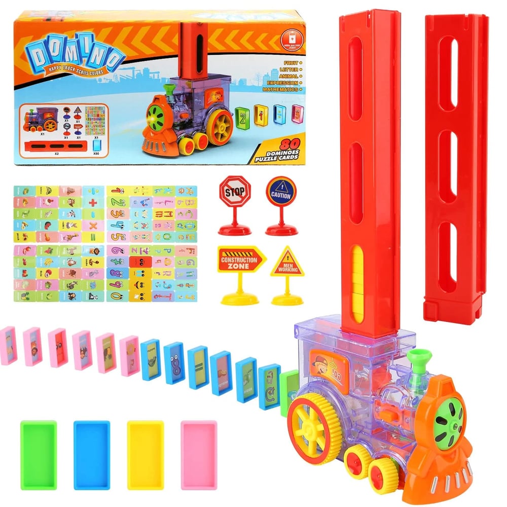 Electric Train for Endless Domino Fun