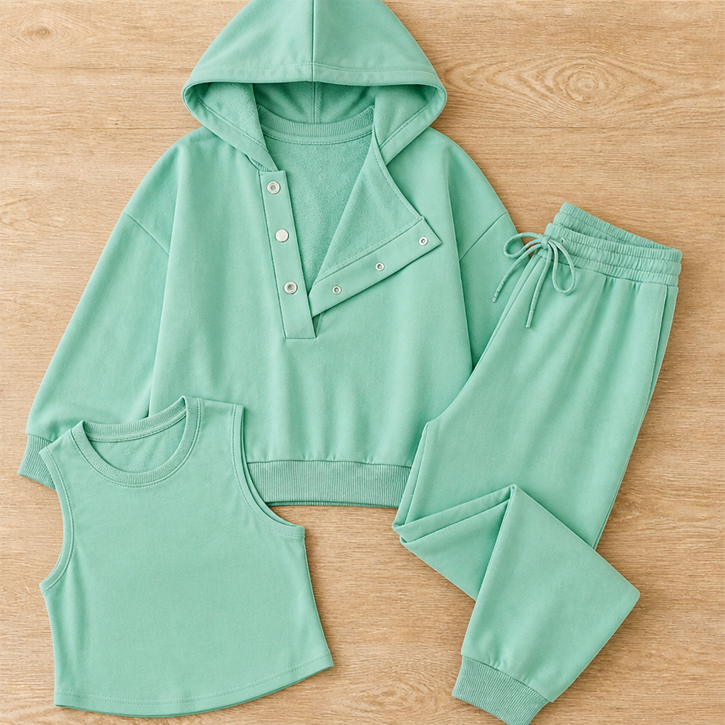 Versaform™ 3-Piece Sweatshirt Set — Slip Into Unmatched Comfort and Effortless Style All Day Long